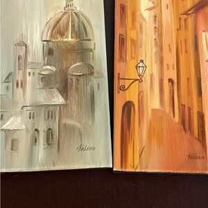 Valeria Mravyan Oil on Canvas Tuscany and Florence